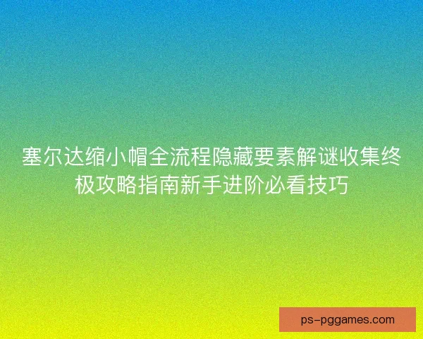 塞尔达缩小帽全流程隐藏要素解谜收集终极攻略指南新手进阶必看技巧